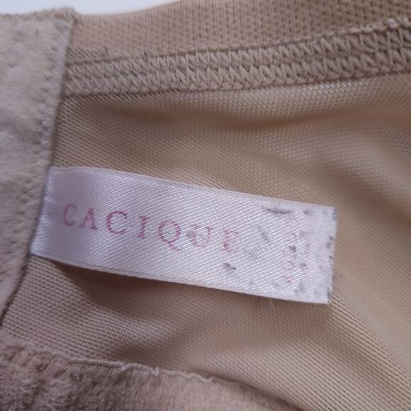 Cacique Lace Bra Beige Underwire 40DDD Neutral Bra 40F - Picture 5 of 5